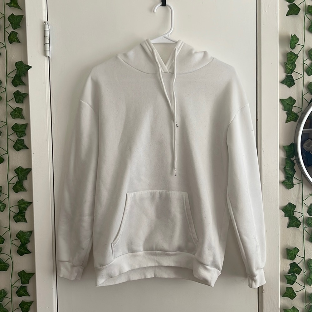white hoodie